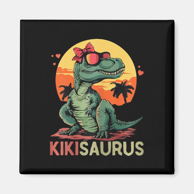 Aimant Kikisaurus Dino Dinosaur Kiki-saurus T-rex Mère (Devant)
