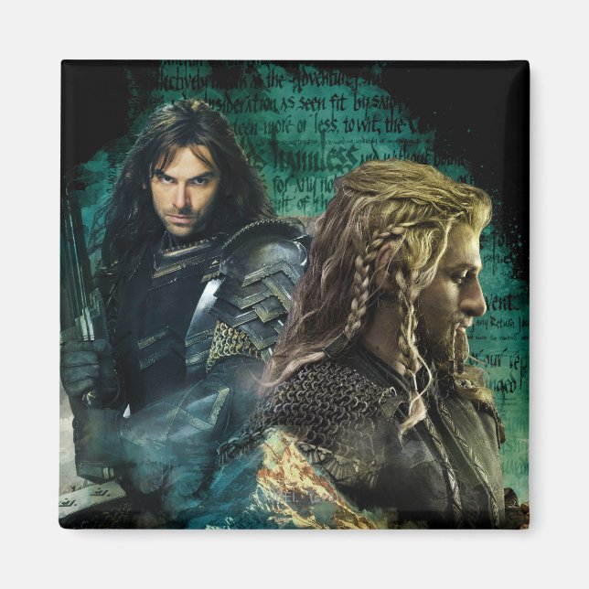 Aimant Kili & Fili sur Erebor (Devant)