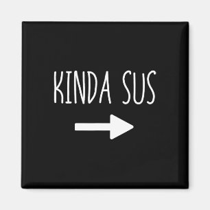 Aimant Kinda Sus Arrow Jeu Mème Correspondant Halloween C