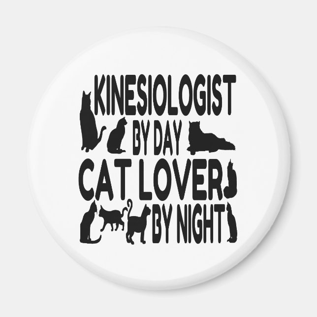 Aimant Kinesiologiste Amoureux des chats (Devant)