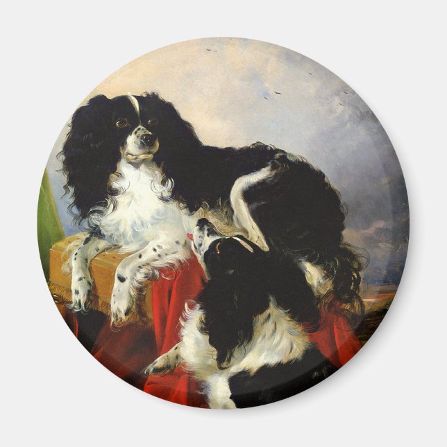 Aimant King Charles Spaniels - Chien Art - Richard Ansdel (Devant)