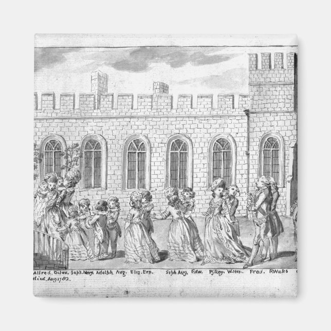 Aimant King George III et Queen Charlotte (Devant)
