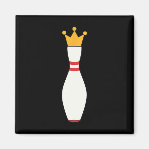 Aimant Kingpin T Shirt Bowling League Cadeau