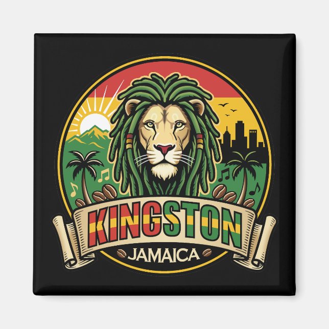 Aimant Kingston Jamaïque île Caraïbes (Devant)
