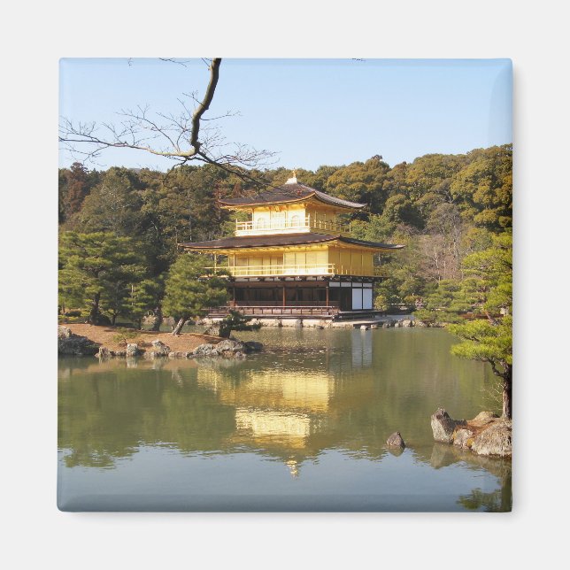 Aimant Kinkaku-ji 金 閣 Temple 寺 du Pavillon d'Or (Devant)