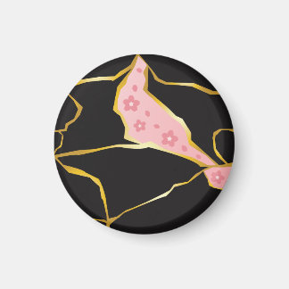 Aimant Kintsugi avec accents de fleurs de cerisier