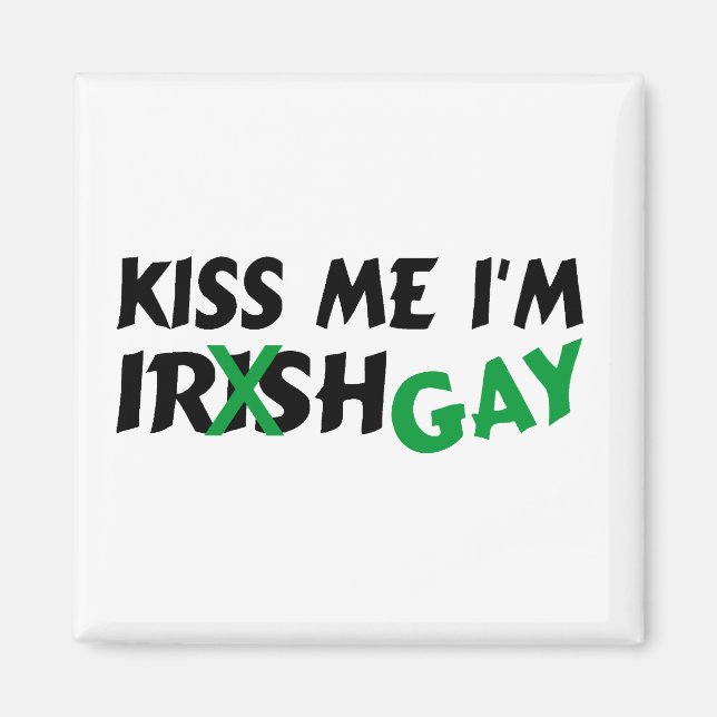 Aimant Kiss Me Im Irish Gay (Devant)