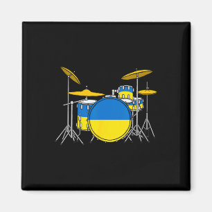 Aimant Kit de batterie Drapeau ukrainien Ukraine Batteur