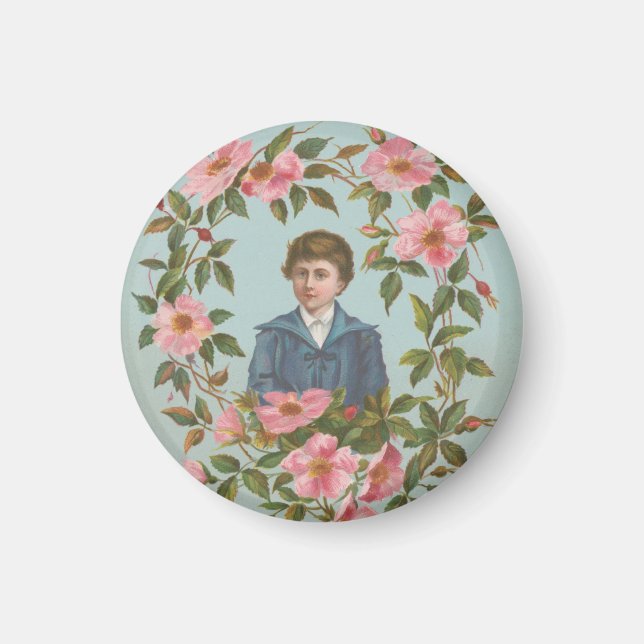 Aimant Kitschy Antique German Valentine's Card, 1884 (Devant)