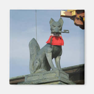 Aimant Kitsune キ ツ ネ (Fox) avec clé dans la bouche