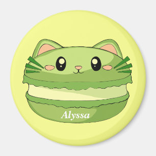 Aimant Kitty Cat Matcha Macaron