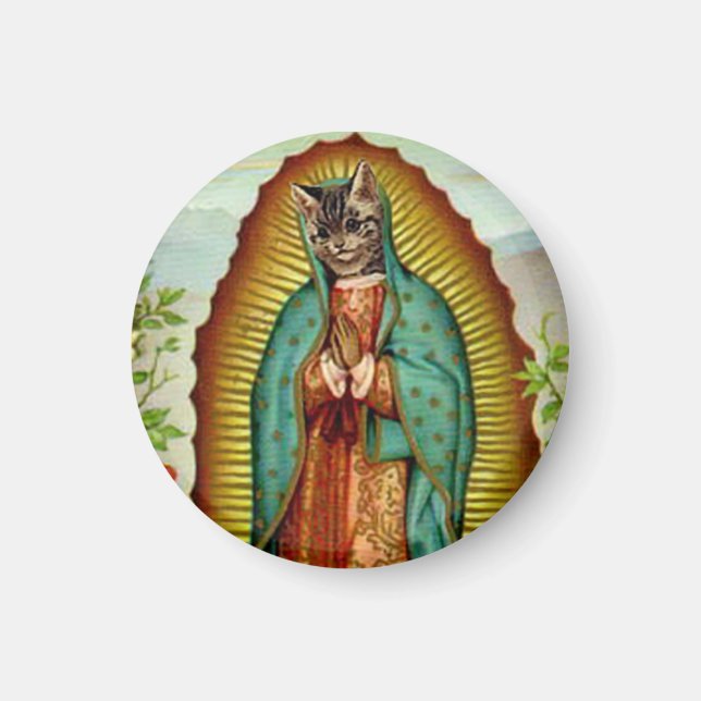 Aimant Kitty Virgin de Guadalupe (Devant)