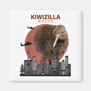 Aimant Kiwizilla Kiwi Drôle _ Nouvelle-Zélande Amateurs d