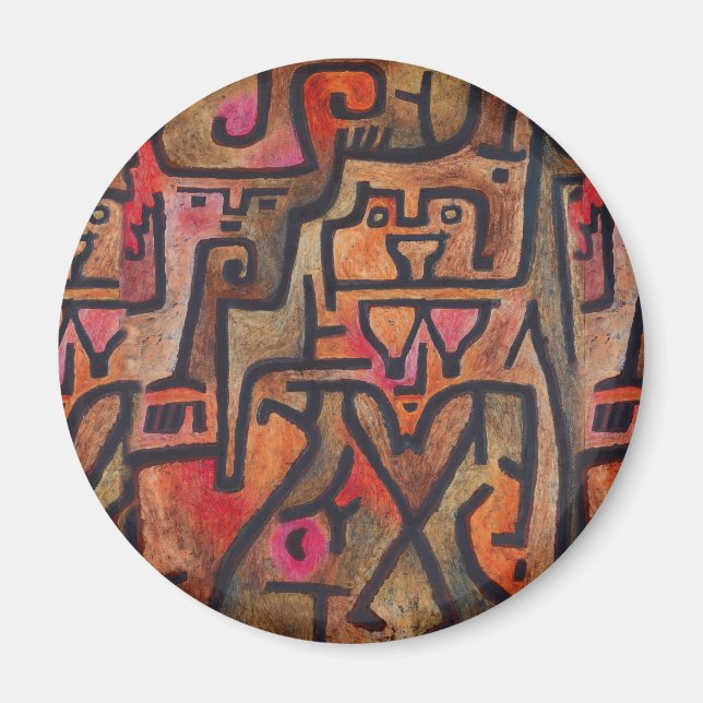 Aimant Klee Abstrait Rouge Expressionnisme Abstrait Natur (Devant)