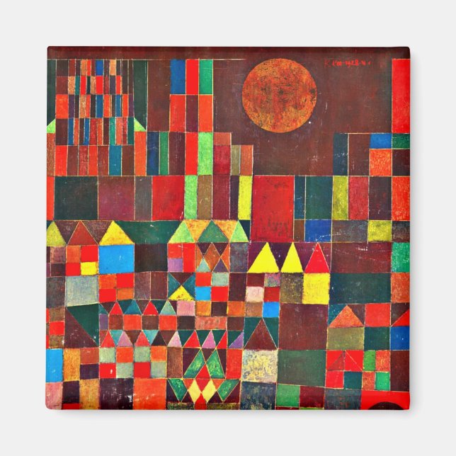 Aimant Klee - Château et Soleil, (Devant)