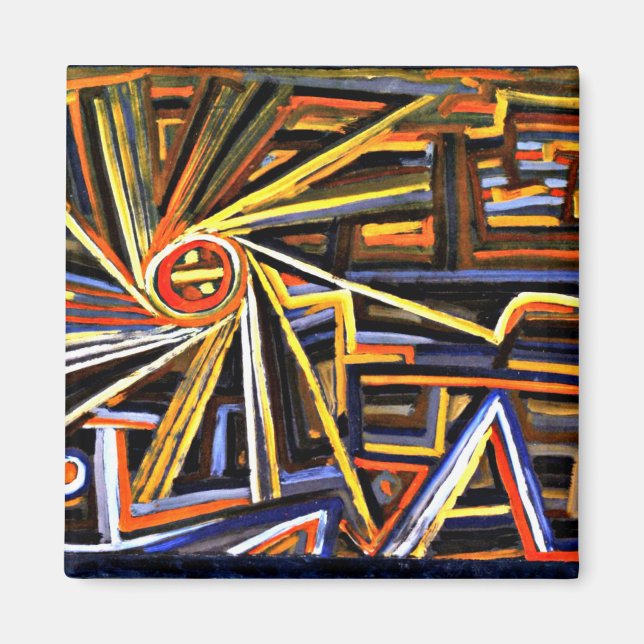 Aimant Klee - Rayonnement et rotation (Devant)