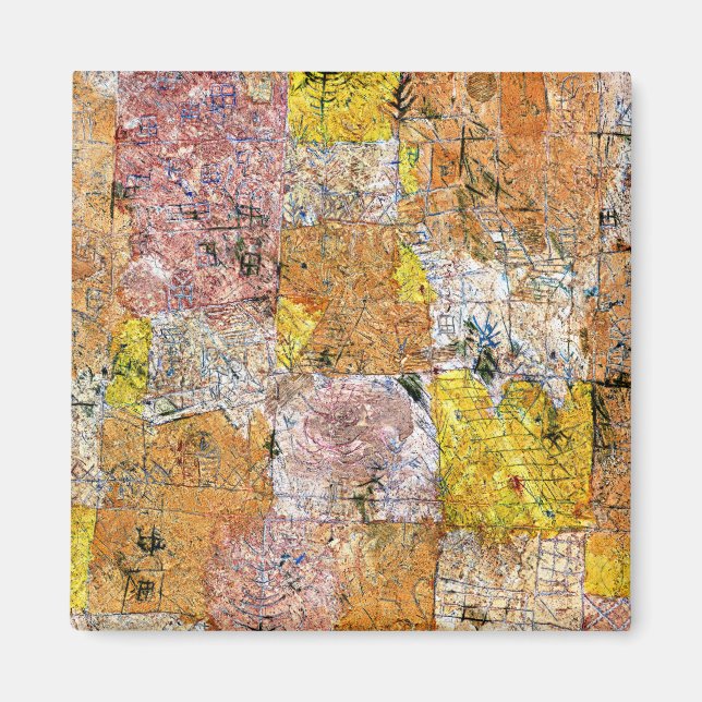 Aimant Klee - Suburban Idyll (jardin ville idyll) (Devant)