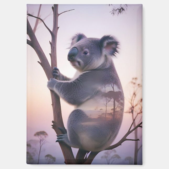 Aimant Koala Double exposition Nature animale sauvage Sor (Recto)