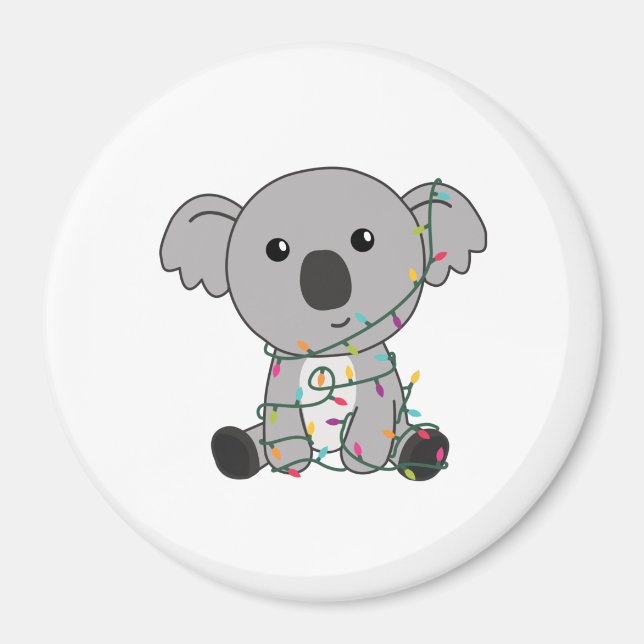 Aimant Koala Noël Neige Animaux d'hiver Koalas (Devant)