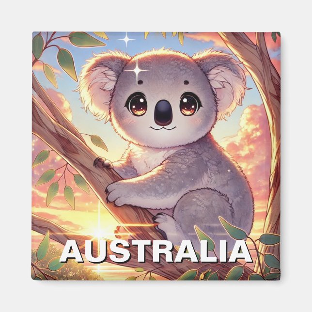 Aimant Koala sur un arbre Australie Travel (Devant)