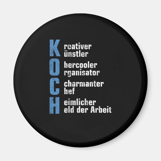 Aimant Kochen Koch Kchenchef Chefkoch Bcker Gastronomie G (Devant)