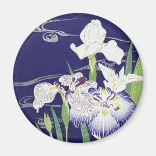 Aimant Kogyo Tsukioka Irises, Art Fleur Japonais