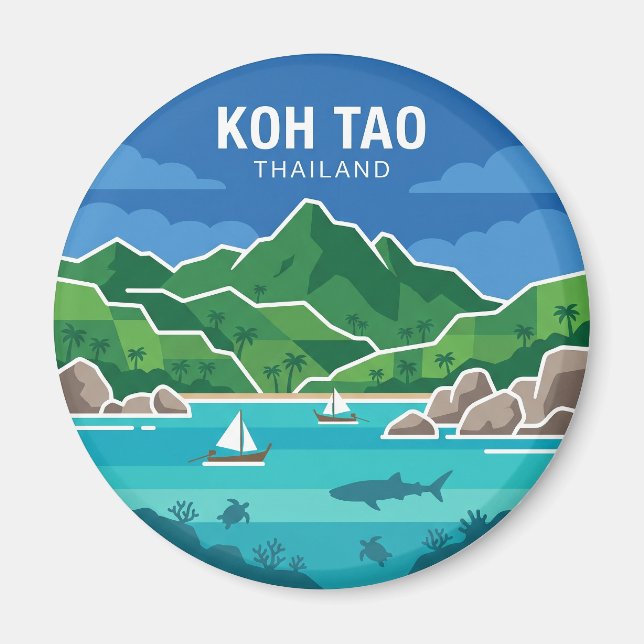 Aimant Koh Tao Thaïlande (Devant)