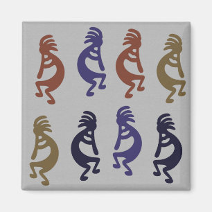 Aimant Kokopelli Groupe de personnages de jeu de flûtes