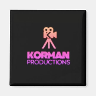 Aimant Korman Productions YouTube Channel Pink Logo