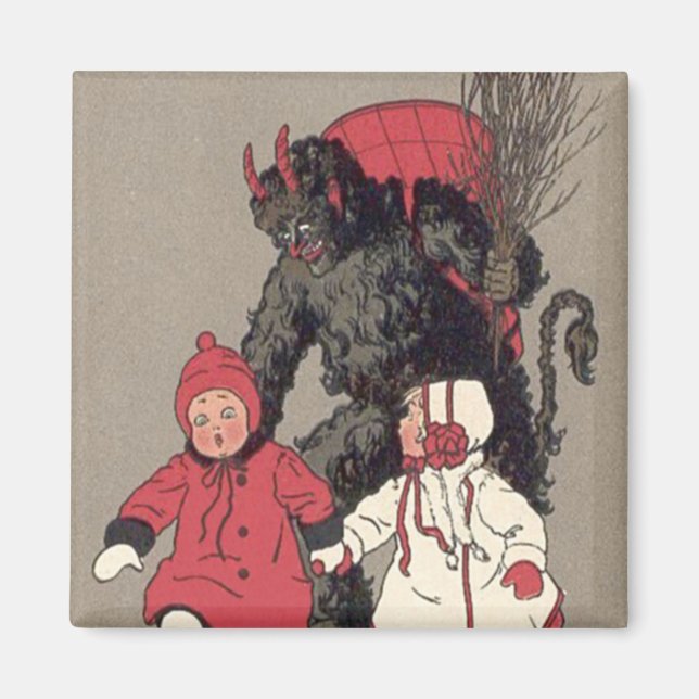Aimant Krampus poursuivant les enfants Interrupteur (Devant)