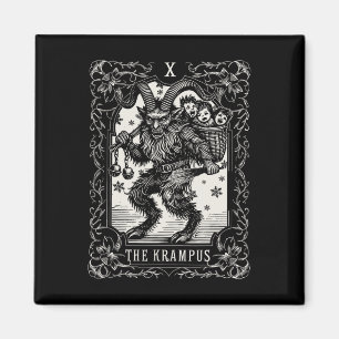 Aimant Krampus Tarot Card Design Noël Saison Evil Pa