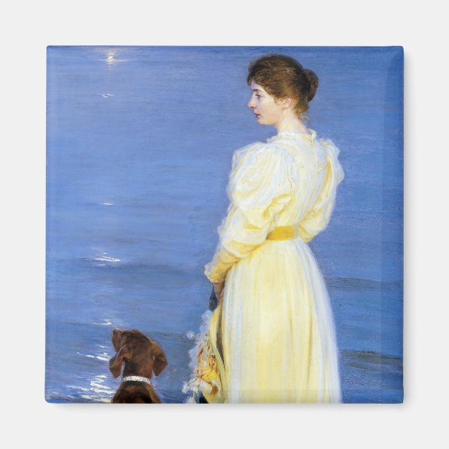 Aimant Kroyer - La femme et le chien de l'artiste sur le  (Devant)