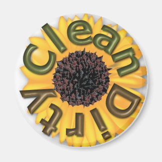 Aimant KRW Clean and Dirty 3 pouces Sunflower Cuisine Mag