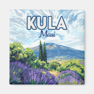 Aimant Kula Maui Haleakala Hawaii Lavender Retro