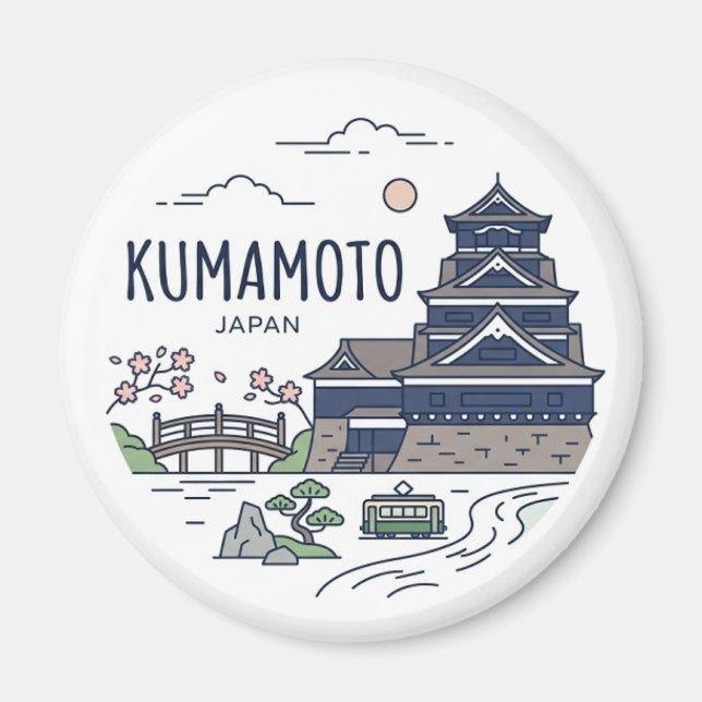 Aimant Kumamoto (Devant)