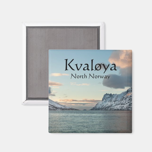 Aimant Kvaloya Island Norvège (Recto/Verso)