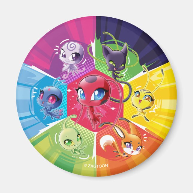 Aimant Kwamis coloré (Devant)