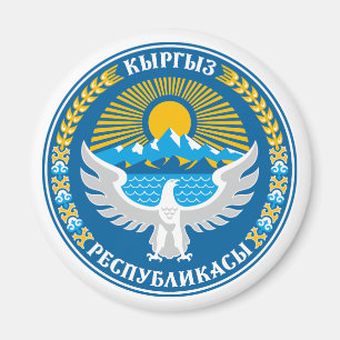 Aimant Kyrgyzstan pays armoiries symbole emblème drapeau