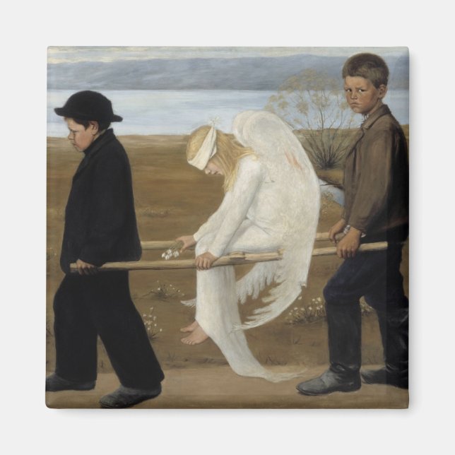 Aimant L’aimant Angel blessé de Simberg (Devant)
