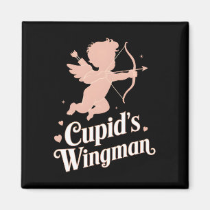 Aimant L’homme à ailes de Cupid Amusant Valentine's Day A