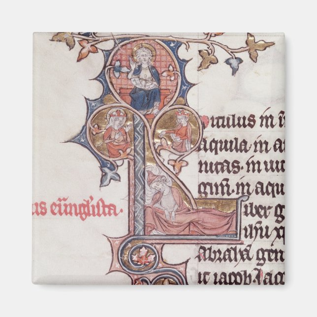 Aimant 'L' initial historique représentant l'arbre de (Devant)