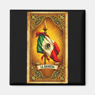 Aimant La bandera 16 drapeau de l'héritage mexicain chica