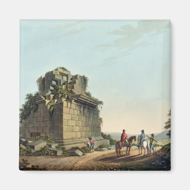Aimant La base d'une column near syracuse, plate (Devant)