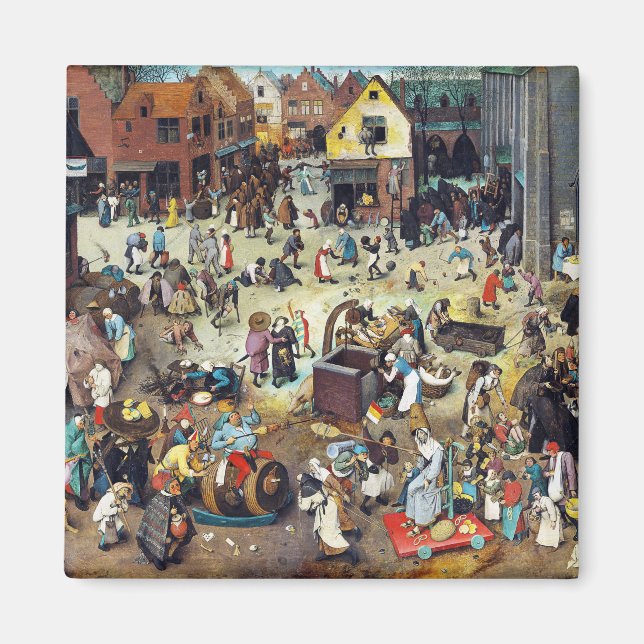 Aimant La bataille entre Carnaval et Carême, Bruegel (Devant)