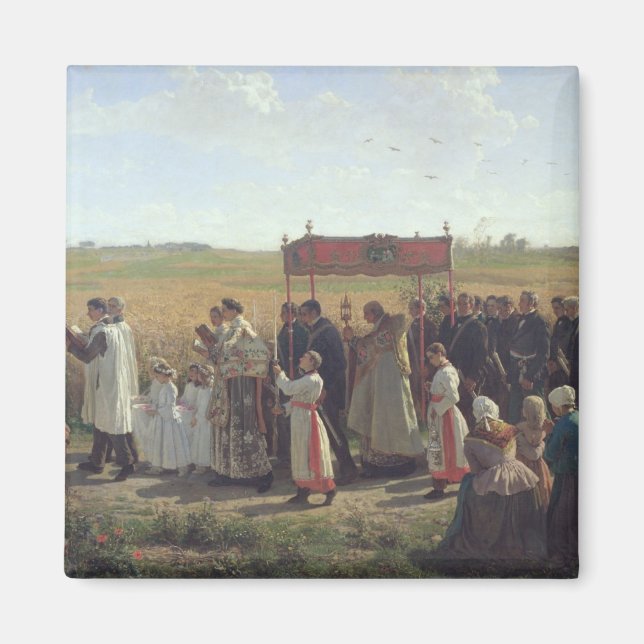 Aimant La bénédiction du blé dans l'Artois, 1857 (Devant)
