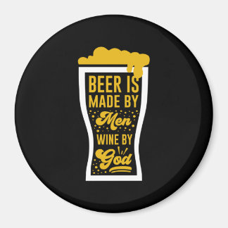 Aimant La Bière Est Faite Par Les Hommes