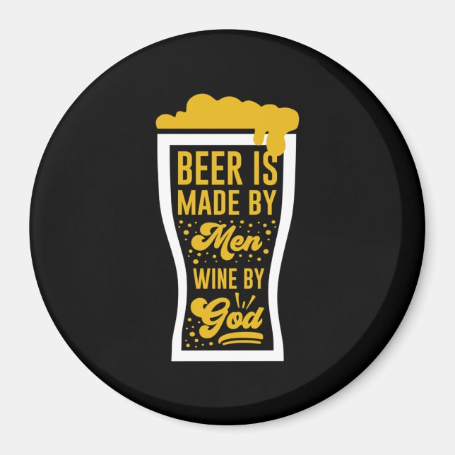 Aimant La Bière Est Faite Par Les Hommes (Devant)