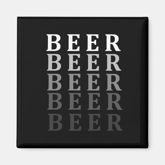 Aimant La bière, la conception des amateurs de bière (Devant)