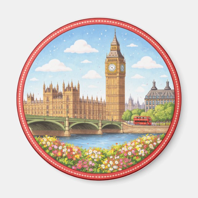 Aimant La Big Ben de Londres (Devant)
