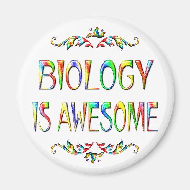 Aimant La biologie est géniale (Devant)